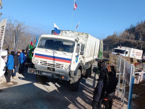 Sülhməramlıların 55 maşını aksiya yerindən keçdi - YENİLƏNİB