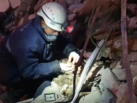 Xilasedicilərimiz dağıntılar altından qızıl tapdı - VİDEO
