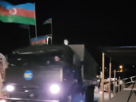 Sülhməramlıların 60 maşını aksiya ərazisindən keçib