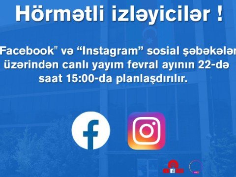 “Azəriqaz” rəhbərliyinin canlı yayımı olacaq