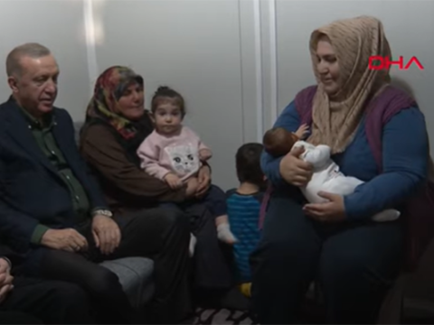 Ərdoğan Baxçalı ilə çadır şəhərciyində - FOTOLAR 