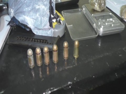 Silahlı narkotacirlər saxlanıldı - FOTOLAR