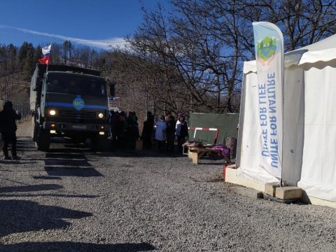 Bu gün sülhməramlıların 37 maşını Laçın yolundan keçib