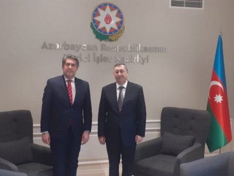 Yunanıstan səfiri Xələf Xələfovla görüşüb