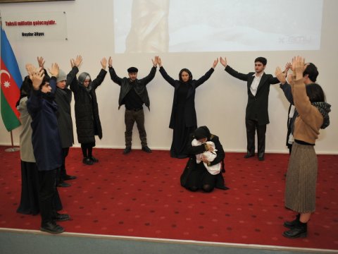 BMU-da Xocalı soyqırımı qurbanları anılıb - FOTOLAR