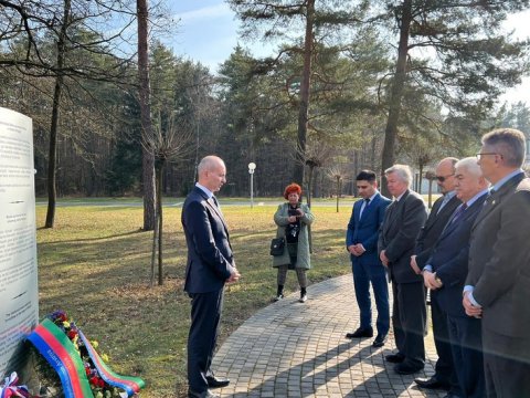  Sloveniyada Xocalı memorialı ziyarət edildi - FOTOLAR