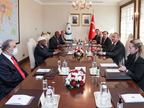 Çavuşoğlu İƏT Baş katibi ilə görüşüb