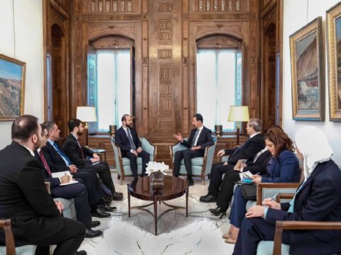 Mirzoyan Bəşər Əsədlə görüşdü