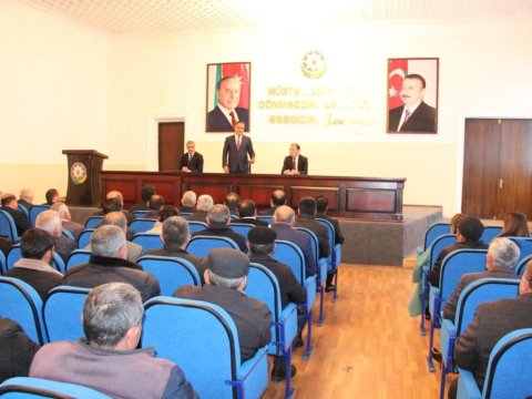 Goranboyda kənd təsərrüfatı müşavirəsi keçirilib - FOTOLAR