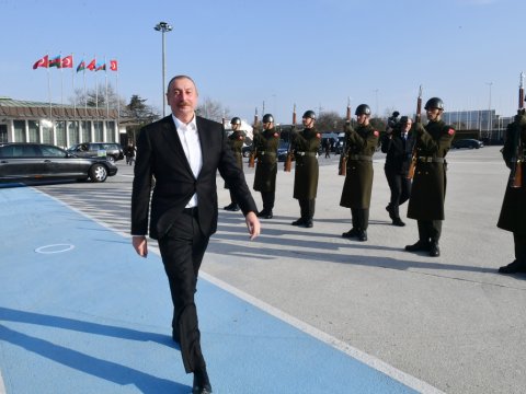 İlham Əliyevin Türkiyəyə səfəri başa çatdı - FOTO