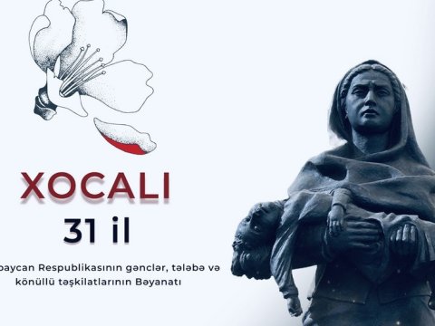 Gənclər, tələbə və könüllülər Xocalıya ədalət tələb etdilər