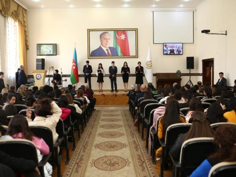 Gəncə Dövlət Universitetində Xocalıya həsr olunan tədbir - FOTO