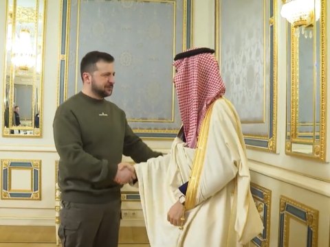 Ərəb nazir ilk dəfə Kiyevdə - Zelenski ilə görüşdü