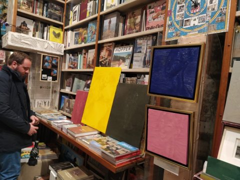 Azərbaycanlı rəssamın Milandakı sərgisindən FOTOLAR