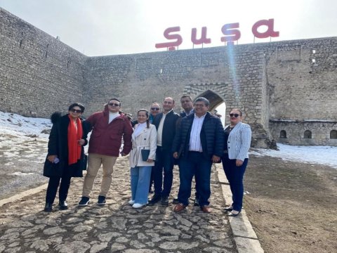 Meksikalı deputatllar Şuşada - FOTO 
