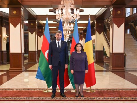 Sahibə Qafarova rumıniyalı həmkarı ilə görüşdü - FOTO 