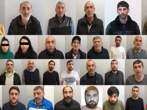 Qanunsuz silah gəzdirən 4 nəfər saxlanıldı