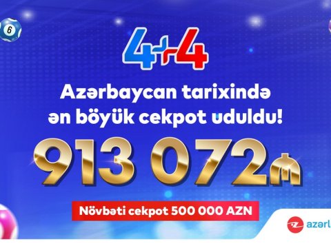 Azərbaycanda 913 000 manatlıq cekpot uduldu – TARİXİ UDUŞ