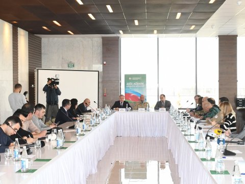 İşçi qrupu Ağdamda iclas keçirdi - FOTOLAR