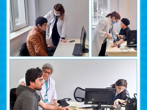 Ağalıya köçürülən ailələr müayinə edilib