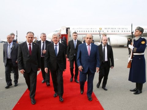İraq Prezidenti Azərbaycana GƏLDİ