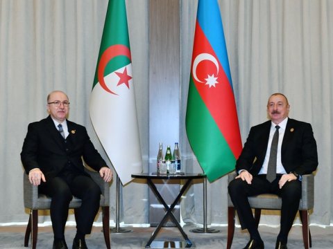 Prezident Əlcəzairin Baş naziri ilə görüşüb - FOTO (YENİLƏNİB)