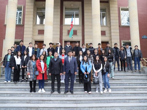 Şəmkirli şagirdləri Gəncə Dövlət Universitetində olublar - FOTOLAR