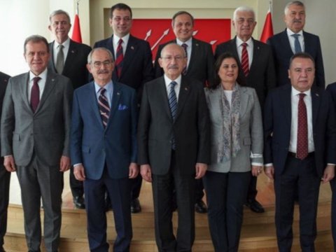 Kılıçdaroğlu bələdiyyə başçıları ilə görüşdü  - FOTO (YENİLƏNİB)