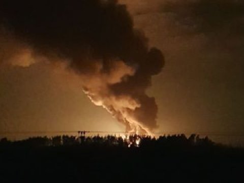 Moskva yaxınlığında güclü PARTLAYIŞ 