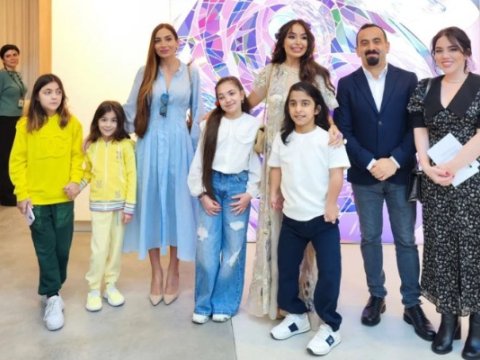 Leyla və Arzu Əliyevalar açılışda - FOTOLAR