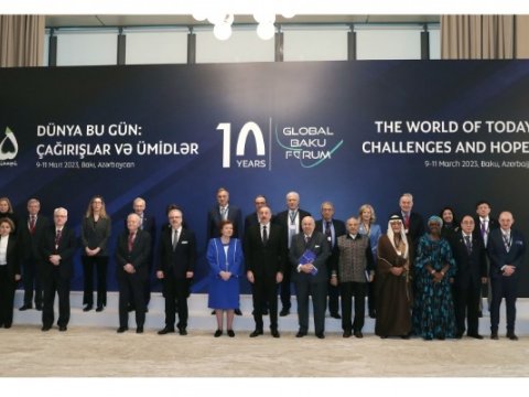 İlham Əliyev Bakı Forumun açılış mərasimində