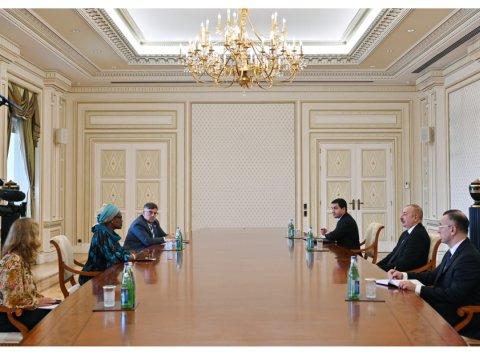 Prezident BMT-nin icraçı direktorunu qəbul edib - YENİLƏNİB