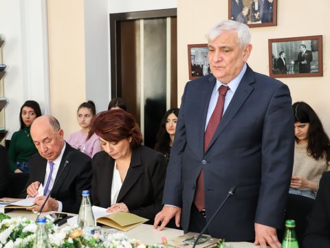“Vətən müharibəsi tarixi. Şəxsiyyət faktoru” kitabının təqdimatı - FOTOLAR