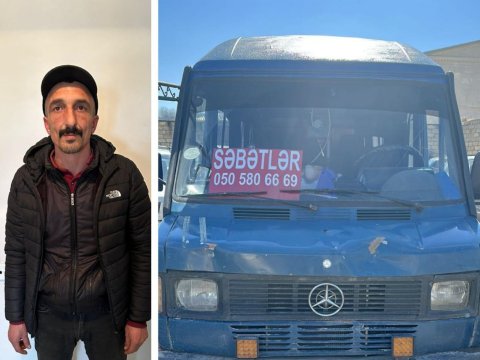 Narkotikin təsiri altında mikroavtobus sürən şəxs tutuldu