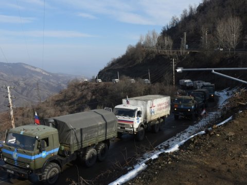 Sülhməramlıların 44 maşını aksiya yerindən keçib - YENİLƏNİB