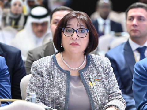 Sahibə Qafarova erməni spikerin yalanını ifşa etdi - FOTOLAR