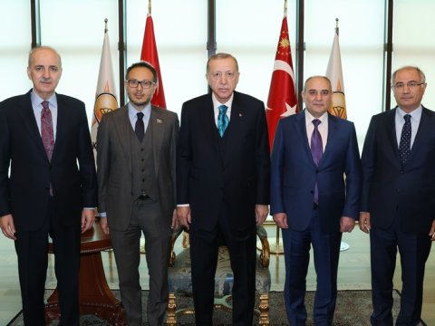 Ərdoğan YAP nümayəndə heyətini qəbul etdi 