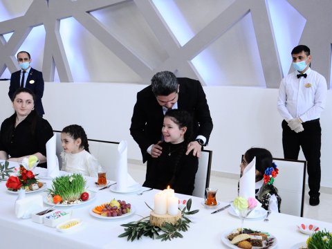 Naftalanda Şəhid, qazi övladları ilə ilaxır çərşənbə qeyd edilib - FOTOLAR