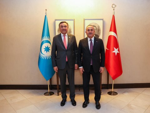 Çavuşoğlu TDT Baş katibi ilə görüşdü