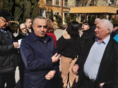 Azay Quliyev seçicilərilə görüş keçirib - FOTOLAR