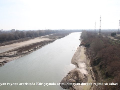 Kürdə suyun səviyyəsi 1,6 metr AZALIB