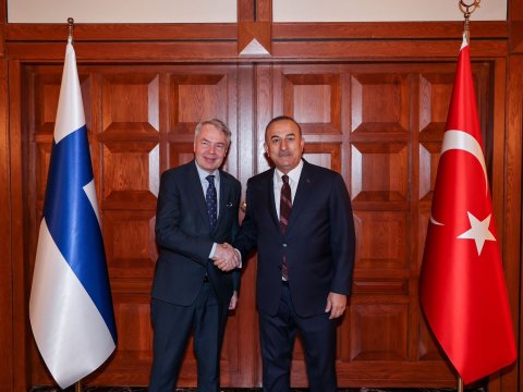 Çavuşoğlu finlandiyalı həmkarı ilə görüşüb