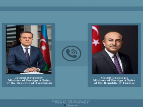Ceyhun Bayramov Çavuşoğlu ilə danışıqlar apardı