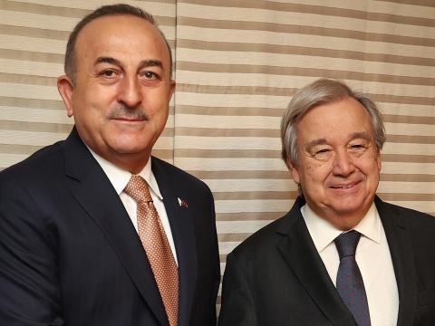 Çavuşoğlu Quterreşlə taxıl sazişindən danışdı 