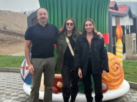 Birinci xanım Talış kəndindən paylaşım etdi - FOTO