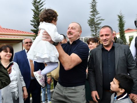 Talış kəndində tarixi gün - FOTOLAR