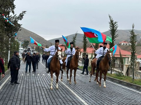 Talış kəndində 30 il sonra bayram tonqalı yandırıldı - VİDEO (YENİLƏNİB)