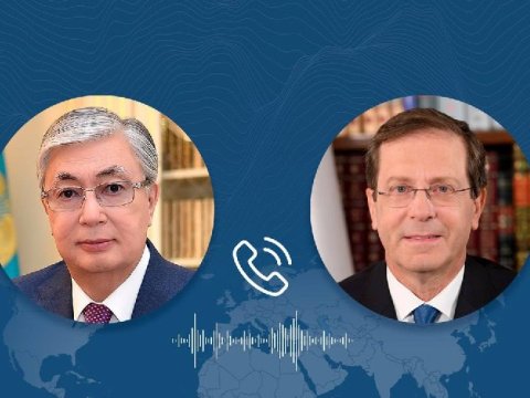İsrail prezidenti Tokayevlə danışıqlar apardı