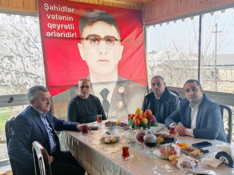 Abşeronda şəhid ailələri ziyarət edilib - FOTO