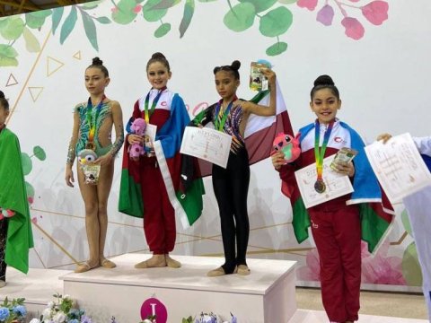 Gimnastlarımız beynəlxalq turnirdən 9 qızılla qayıdıblar
